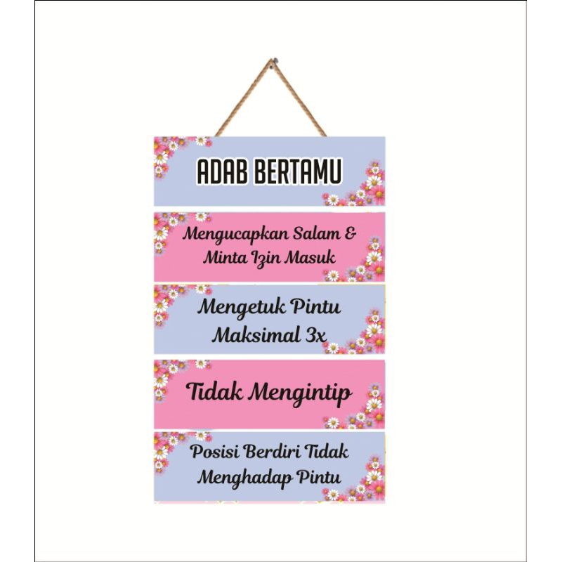 HIASAN DINDING ADAB BERTAMU