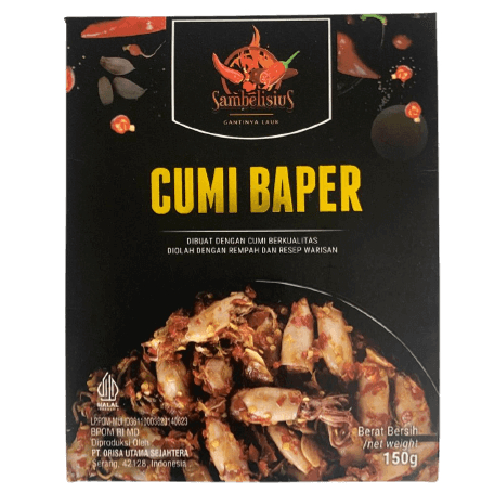 Sambelisius sambel pedas mercon oseng daging sapi teri supel jengkol peka cumi baper enak halal MUI