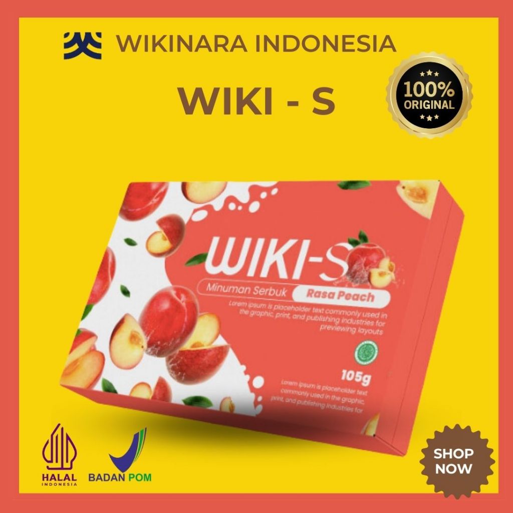 

WIKINARA WIKI-S Minuman Serbuk Rasa Peach Untuk Kesehatan Pencernaan