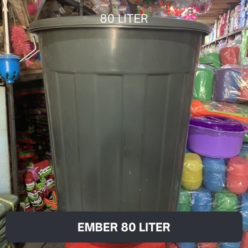 ember tong jumbo 80 liter polaris tutup / tempat sampah jumbo