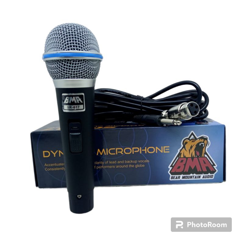 Mic Bma Sr617/SR 618  Mikropon Vokal Sr 617 Mikrofon Kabel Sr-617 original