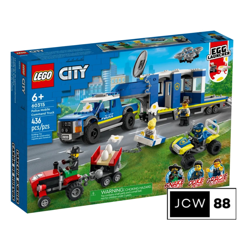 Lego 60315 Police Mobile Command Truck - Mainan Anak Mobil Polisi