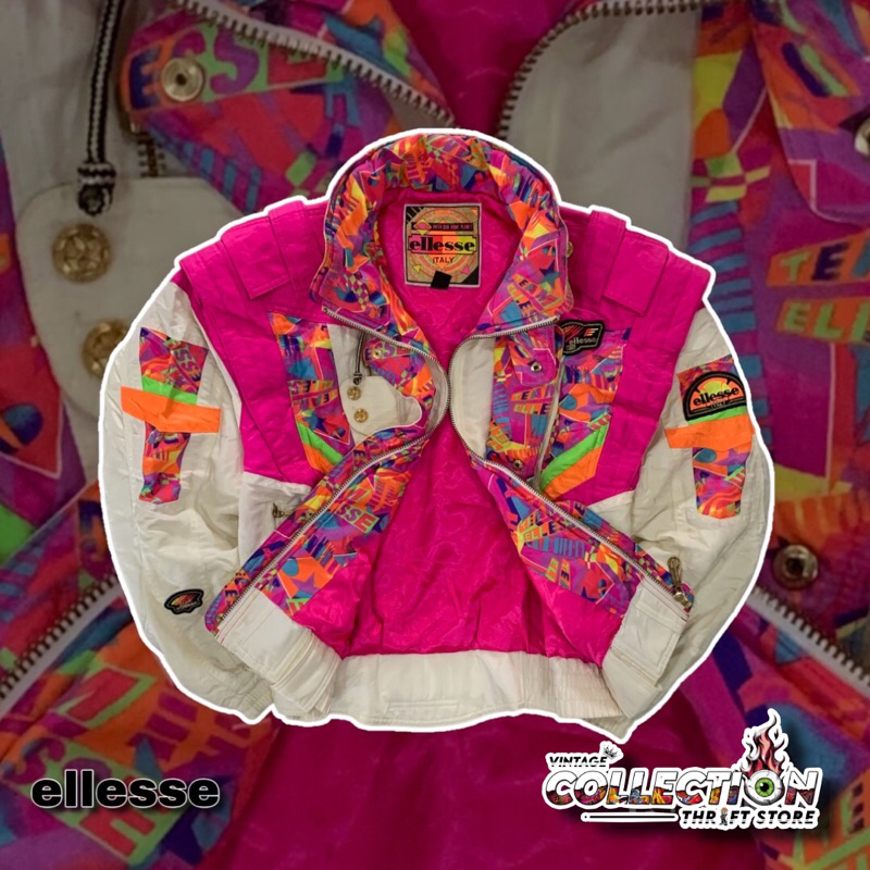 JAKET VINTAGE RACING ELLESSE ITALY