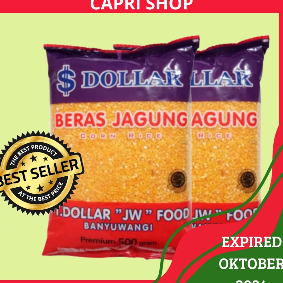 

Ready Stok Beras Jagung DOLLAR 1 KILO isi 2 Bungkus