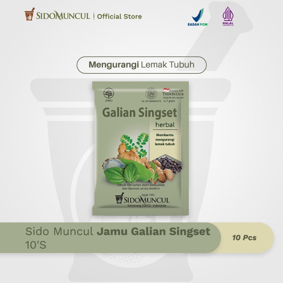 

MEGA SALE Sido Muncul Jamu Galian Singset 1s Mengurangi Lemak Tubuh