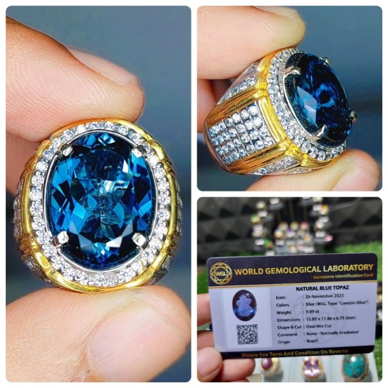 Natural blue topas london