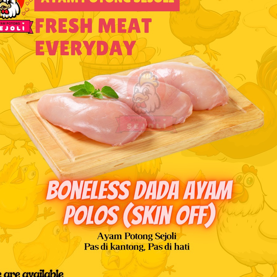 

99 BRANDS FESTIVAL Boneless Dada Ayam 1kg boiler Fillet freshfrozen dada ayam tanpa tulang fille