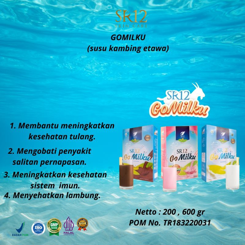 

SUSU GOMILKU SR12 /SUSU KAMBING PREMIUM/GOAT MILK BUBUK