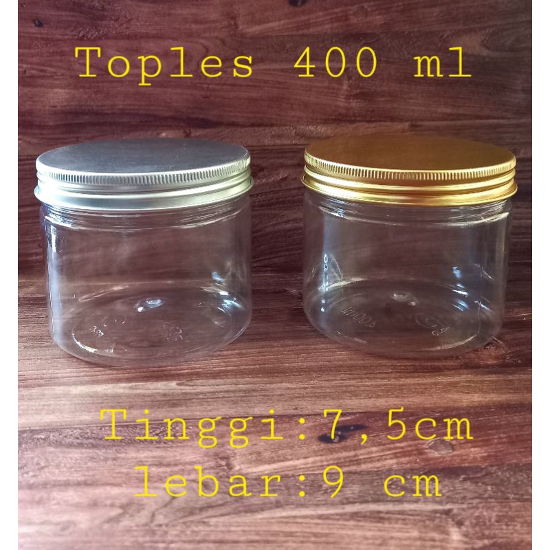Toples 400 ml tutup almunium