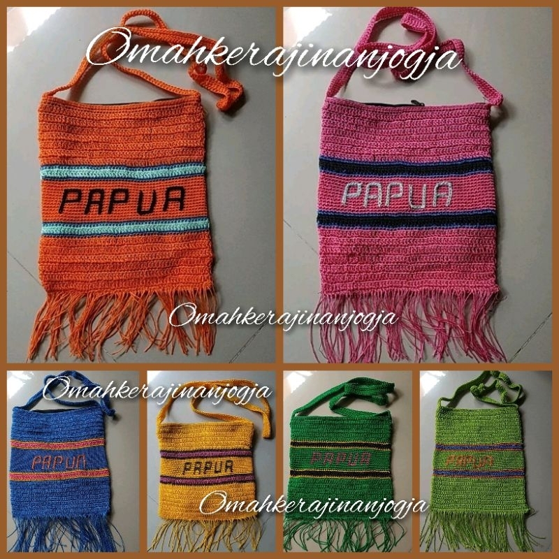 Tas Papua , Noken , Noken Papua , Tas Papua , Tas Rajut