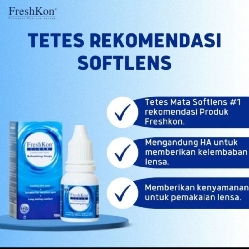 Tetes mata Freshkon 10ml khusus softlens / tetes mata softlens / tetes mata kering