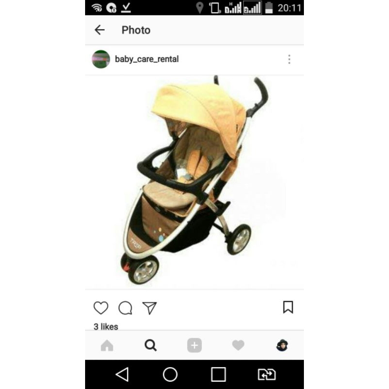 sewa stroller 3 bulan
