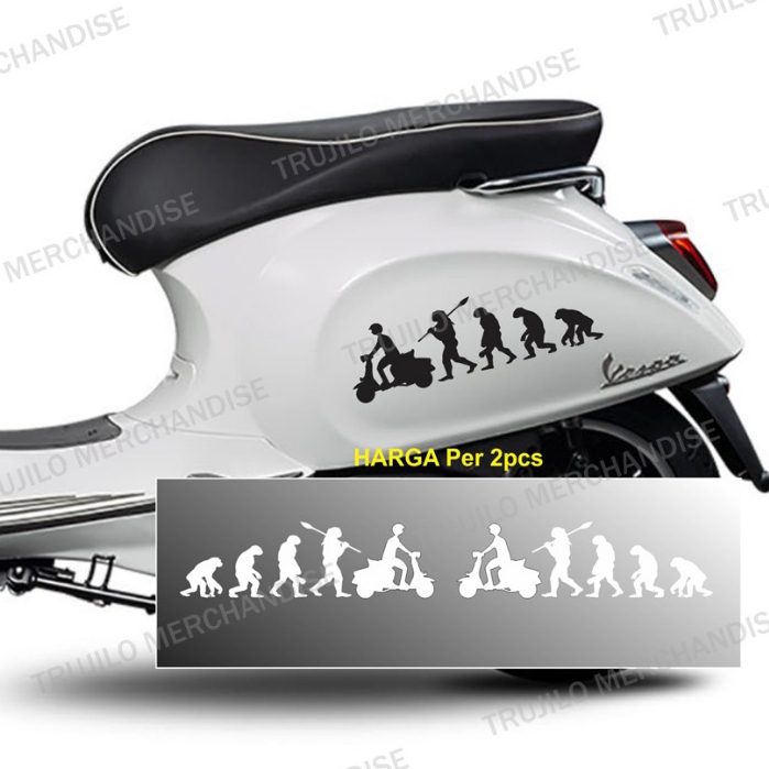Stiker Vespa Primavera Sprint Lx GTS Evolution With Vespa Stiker Cutting