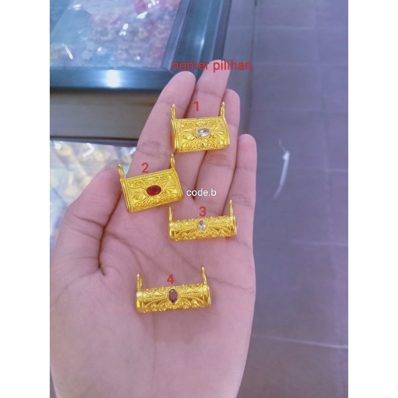 blandong bayi Bahan Kuningan blandong /liontin permata