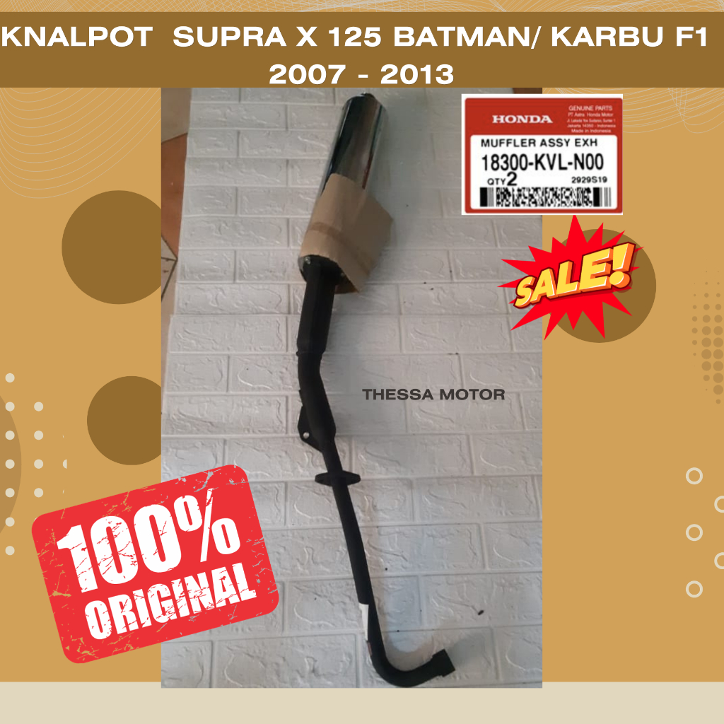 18300-KVL-N00 Knalpot  supra X 125 batman/ karbu F1  2007 - 2013