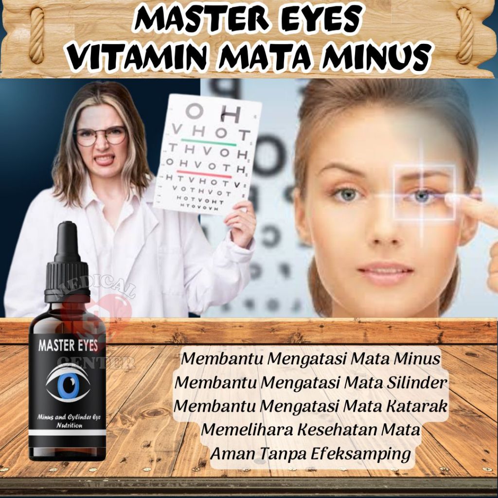 COD MASTER EYES Vitamin Mata Minus Dan Silinder Terbaik Untuk Anak-Anak Dan Dewasa / Vitamin Mata Bu