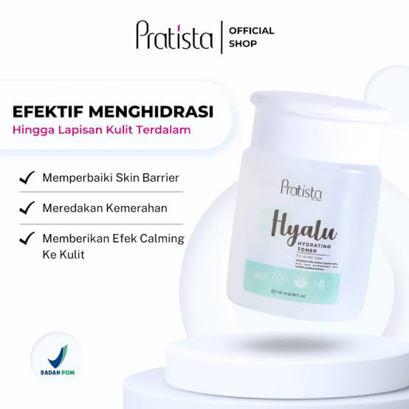 KNOCK.SKIN - Hyalu Hydrating Toner Pratista, Toner Hydrating, Toner Pratista