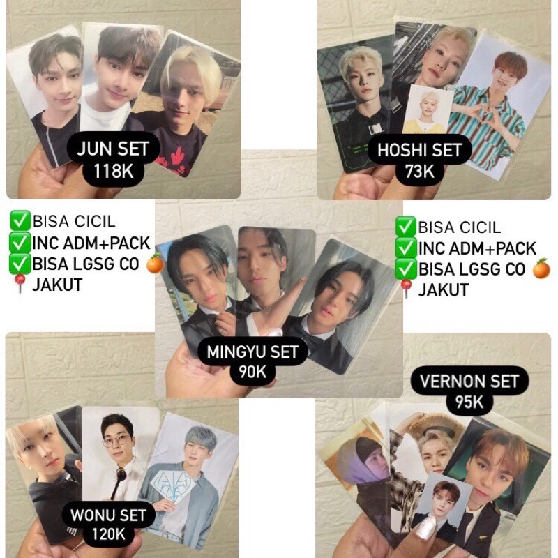 PC BINDER BOOKLET CARVER FML WONWOO UNSEALED HOSHI THE8 DK JUN MINGYU MEMBERSHIP KIT MEMKIT GAMEBOI 