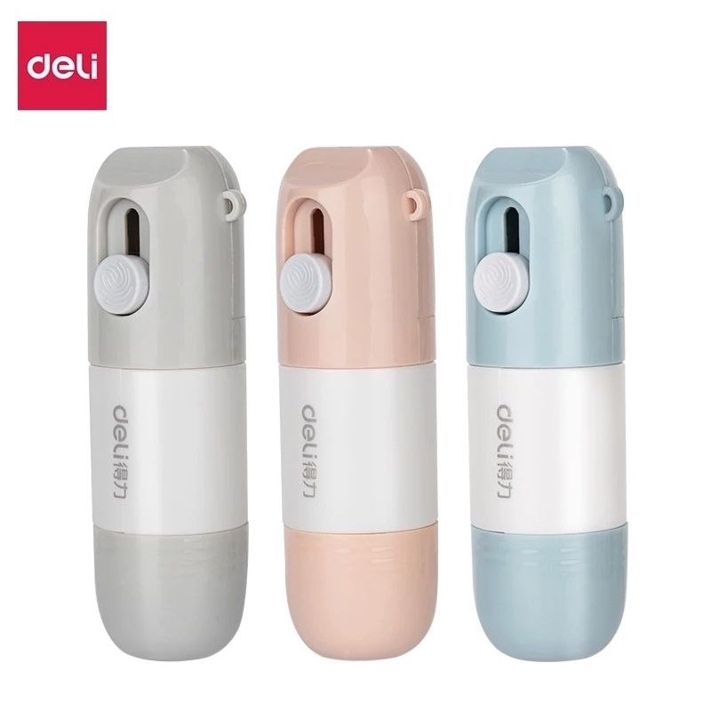

Deli Roller Stamp / Stempel Pelindung data 2 in 1 Dengan Penghapus Nama + Alamat Resi dan Cutter