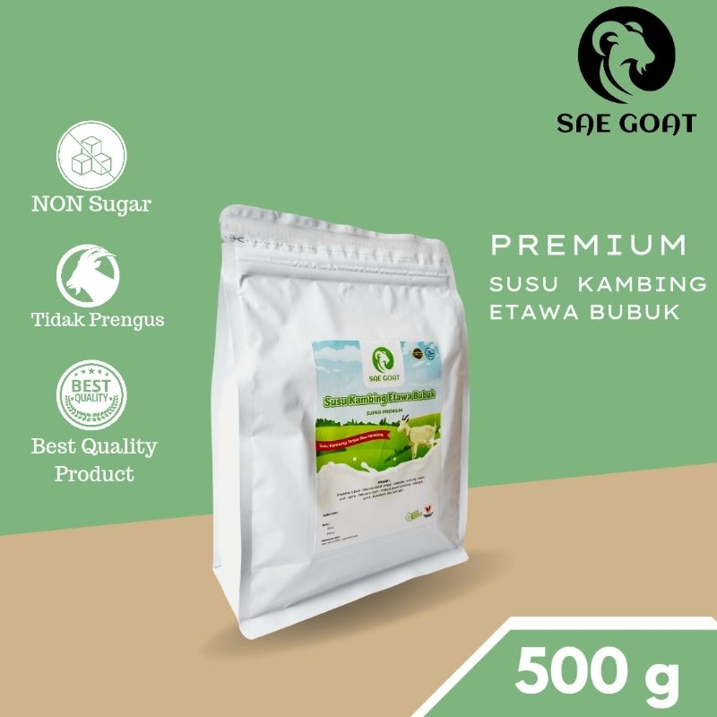 

PREMIUM SUSU KAMBING ETAWA BUBUK SAE GOAT 500 GRAM