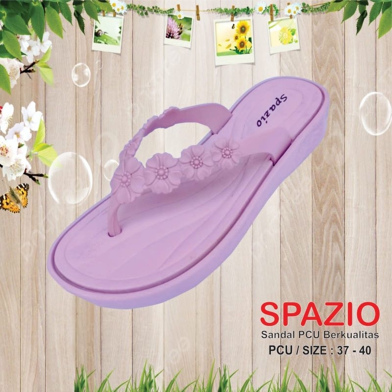 Sandal Jepit Wanita SPAZIO Original (Flower Lily)