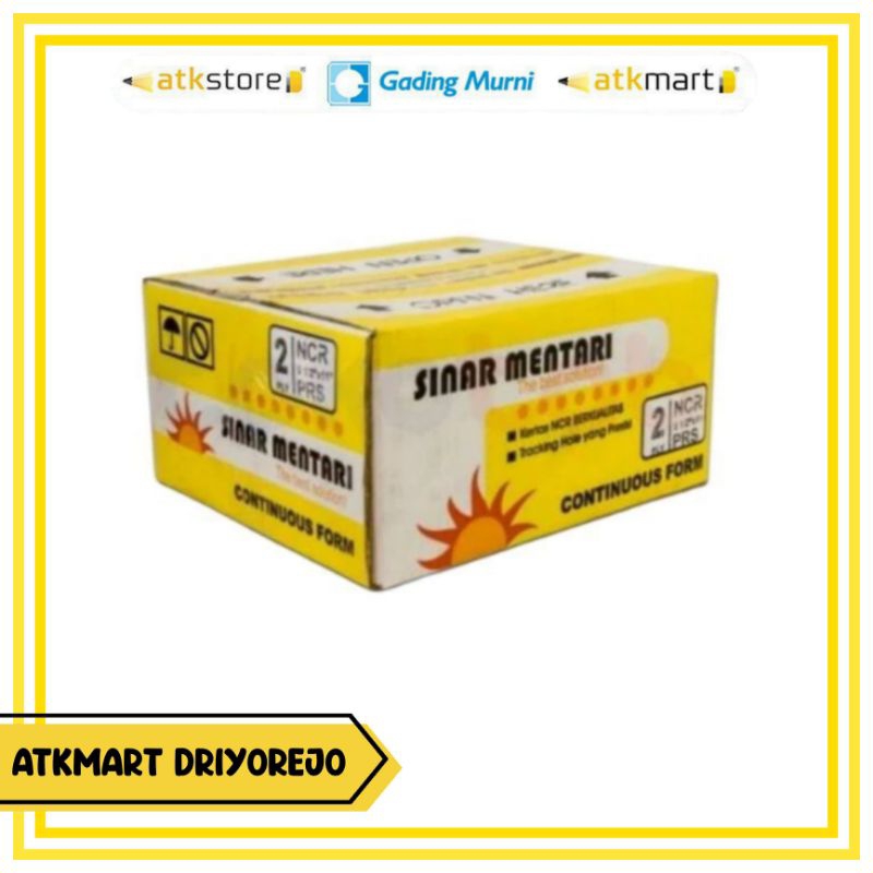 

SINAR MENTARI CONTINOUS FORM 9 1/2 X 11 2 PLY - KERTAS SAMBUNG