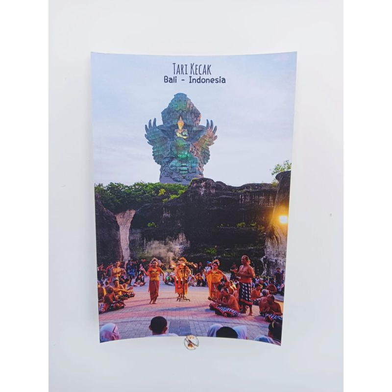 

Kartu Pos Tari Kecak Bali Postcard Traditional Kecak Dance Bali Island Greeting Card Souvenir Pulau Dewata