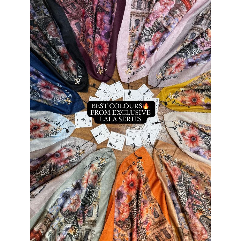 Lala series/journey hijab/journey scarves/kerudung journey/Lala series journey/kerudung segitiga mur
