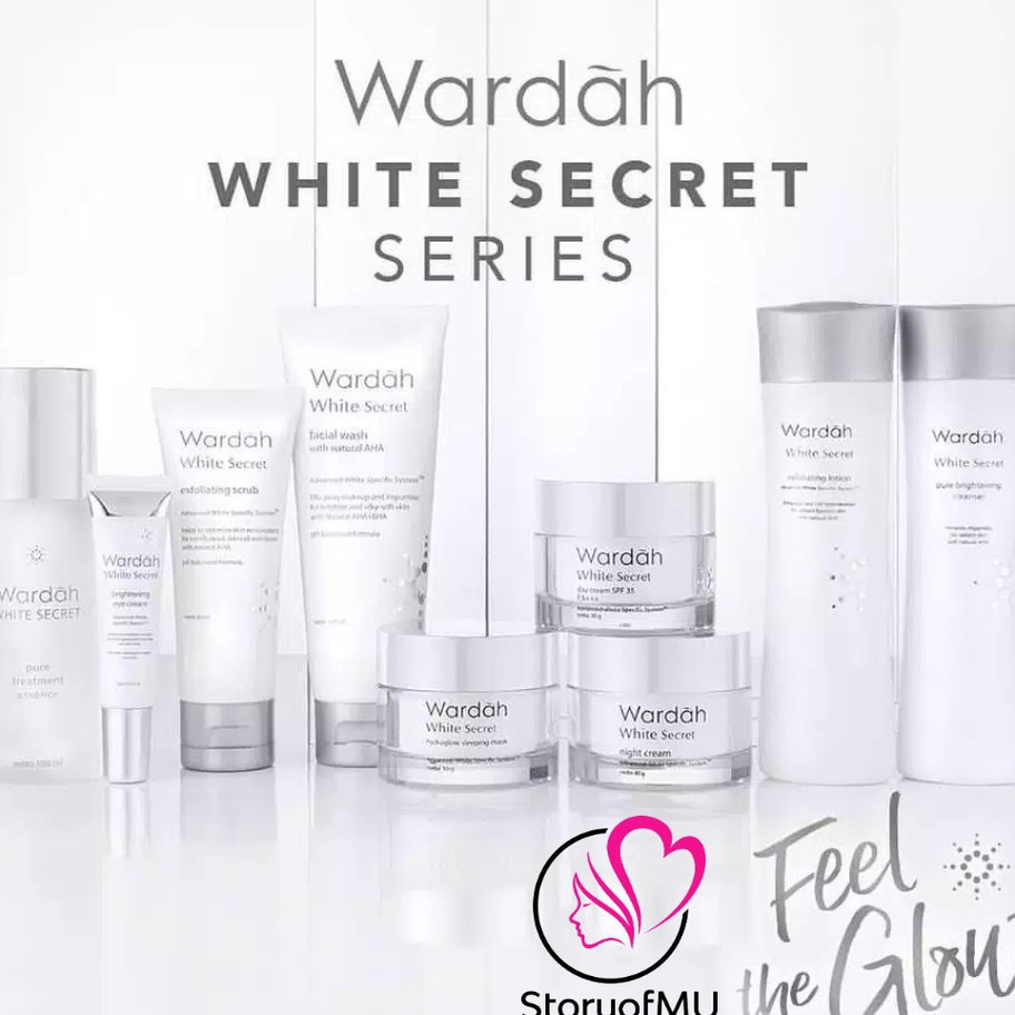 TERMURAH WARDAH Crystal Secret  Day Night Intense Brightening Correct Eye Cream Scrub Exfoliating Lo