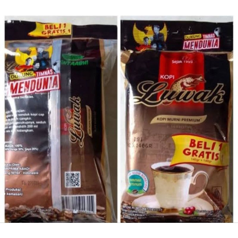 

kopi luwak premium 50gr beli satu gratis satu