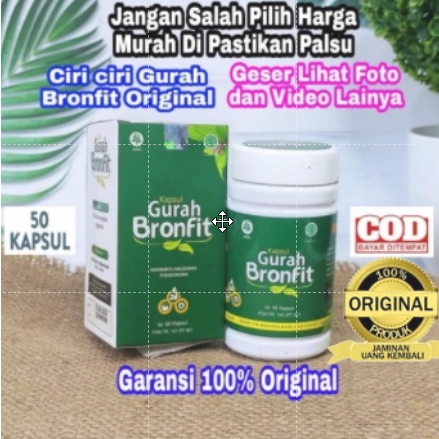 Kapsul Gurah Bronfit Isi 50 Herbal 100% Original BPOM Garansi Asli Naturafit