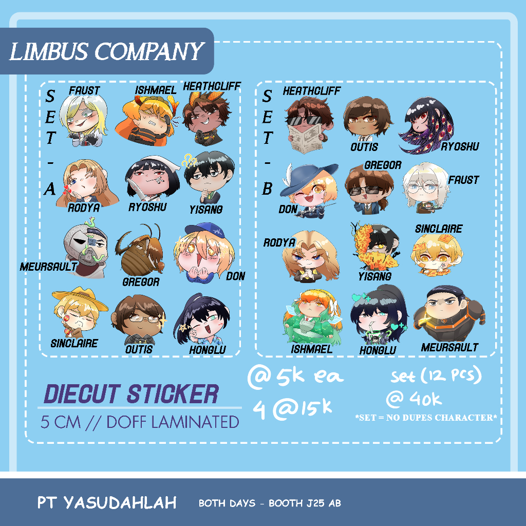 LIMBUS COMPANY DIECUT STICKER