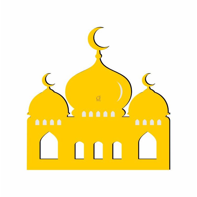 Masjid Akrilik Laser Cutting / Siluet Masjid Bahan Mahar / Seserahan / Hiasan