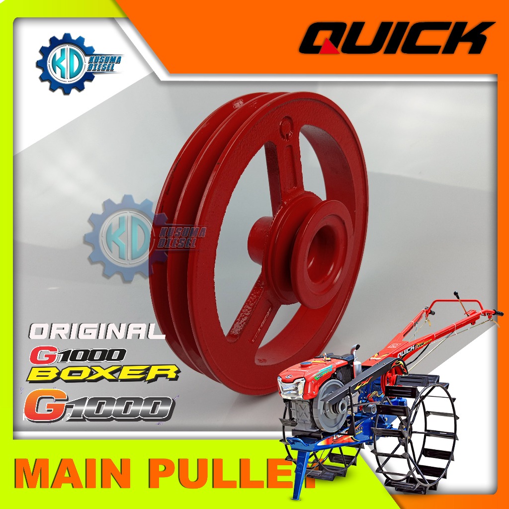 MAIN PULLEY, BOXER - G1000 (FINISH PAINT) (SP) - PULI - TRAKTOR QUICK - SPAREPART - ORIGINAL - TERMU