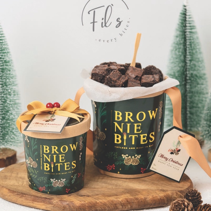 

88 Brownies Bite Bingkisan Natal Hampers Natal Christmas Hampers BIngkisan Natal Brownies Big