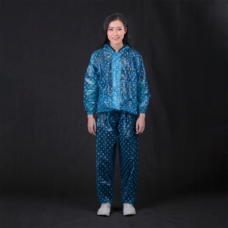 Jas Hujan Wanita Polkadot | Jas Hujan Wanita | Raincoat Wanita