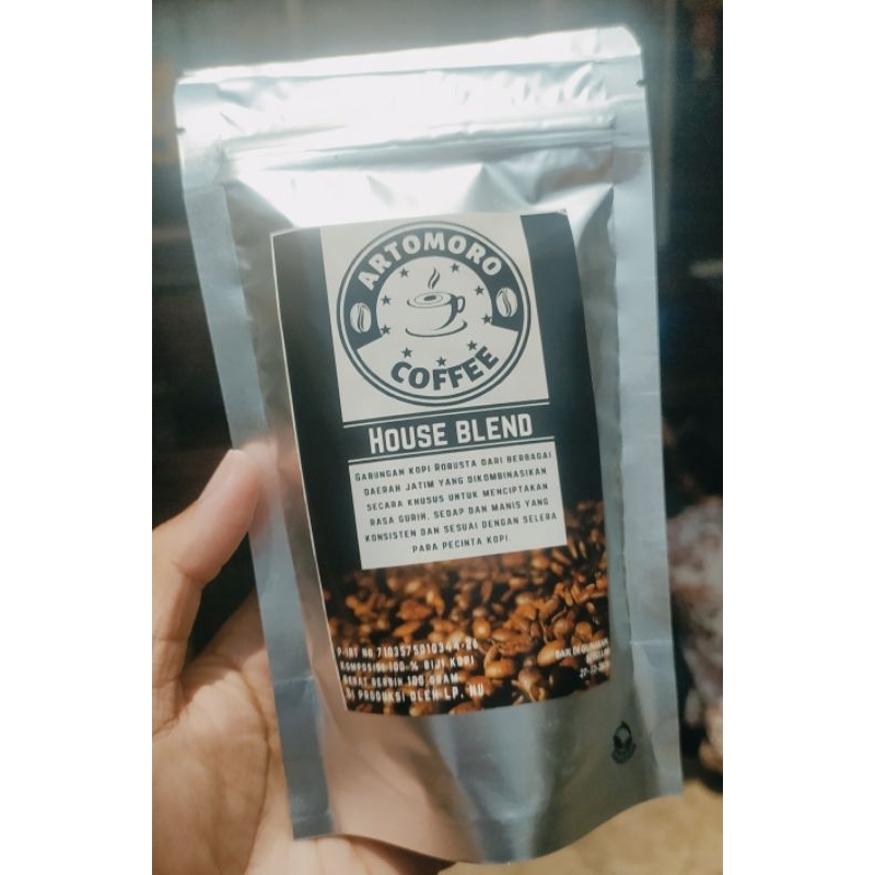 

ARTOMORO "kopi HOUSE BLEND kombinasi liberica x exselsa 100% kopi murni.