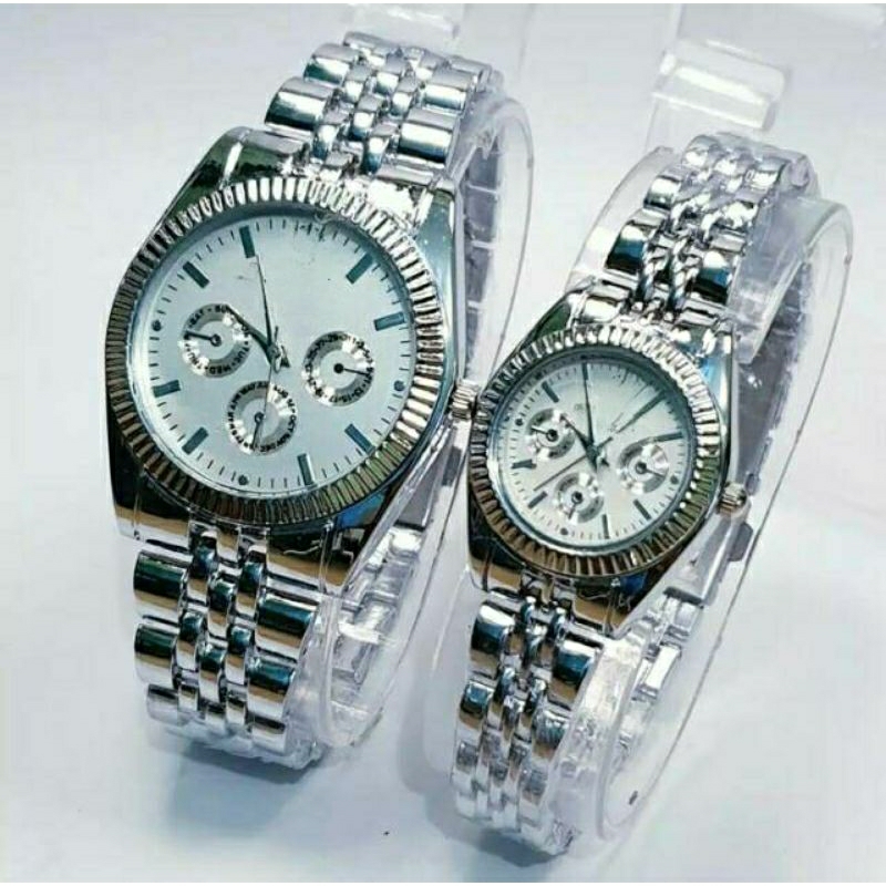 (COD) JAM TANGAN RANTAI PASANGAN COWO DAN CEWE REMAJA KAPEL WANITA PRIA DEWASA TERBARU ;)