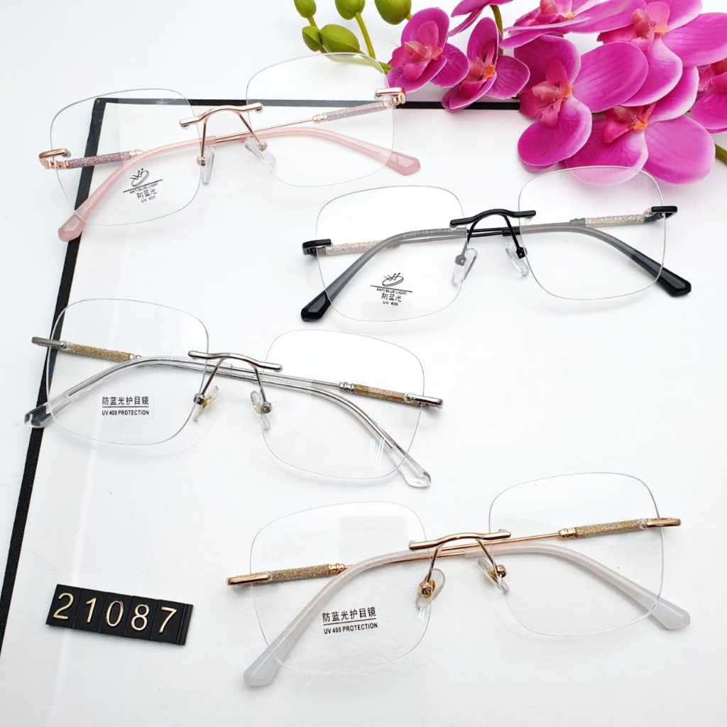 NEW FRAME KACAMATA WANITA 21087 SIZE 58-17-140 PREMIUM QUALITY LIMITED