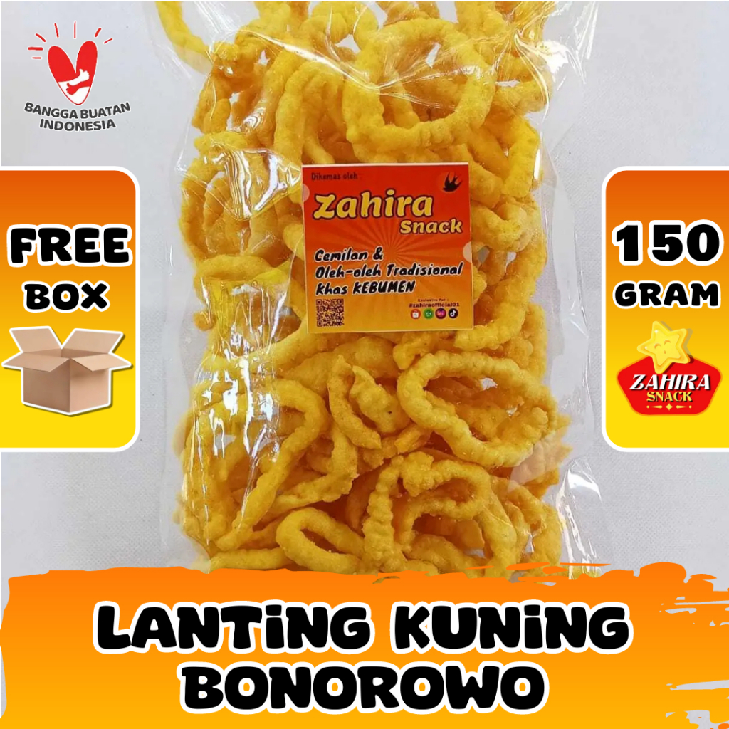 

Lanting Singkong Klanting Kuning Bonorowo Oleh-oleh Khas Kebumen 150 gram