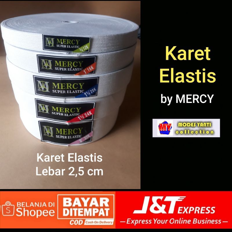 karet elastis 2,5 cm