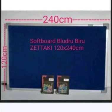 

SOFTBOARD CORK BOARD / PAPAN MADING GANTUNG BLUDRU BIRU ZETTAKI 120X240CM