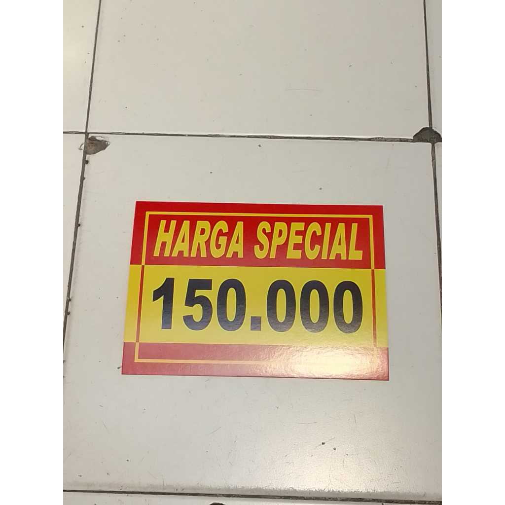 

Kertas Tulisan Harga Bandrol / Kertas Obral Harga Jualan ( HARGA SPESIAL 150.000)