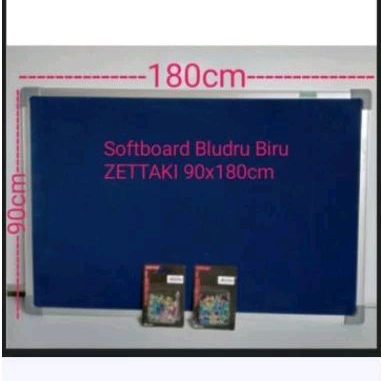 

SOFTBOARD CORK BOARD / PAPAN MADING GANTUNG BLUDRU BIRU ZETTAKI 90X180CM