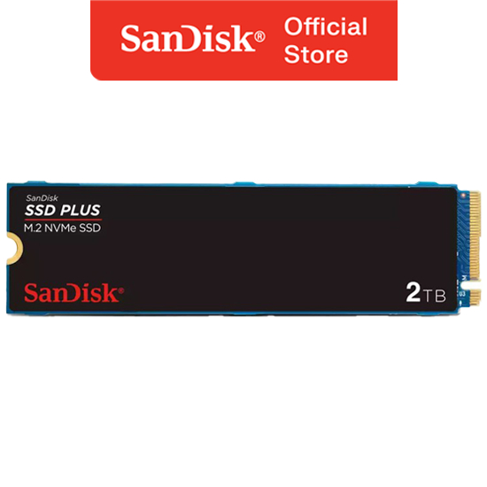 SanDisk SSD Internal PLUS M.2 2TB NVMe PCIe Gen 3.0 (Up to 3200MB/s)