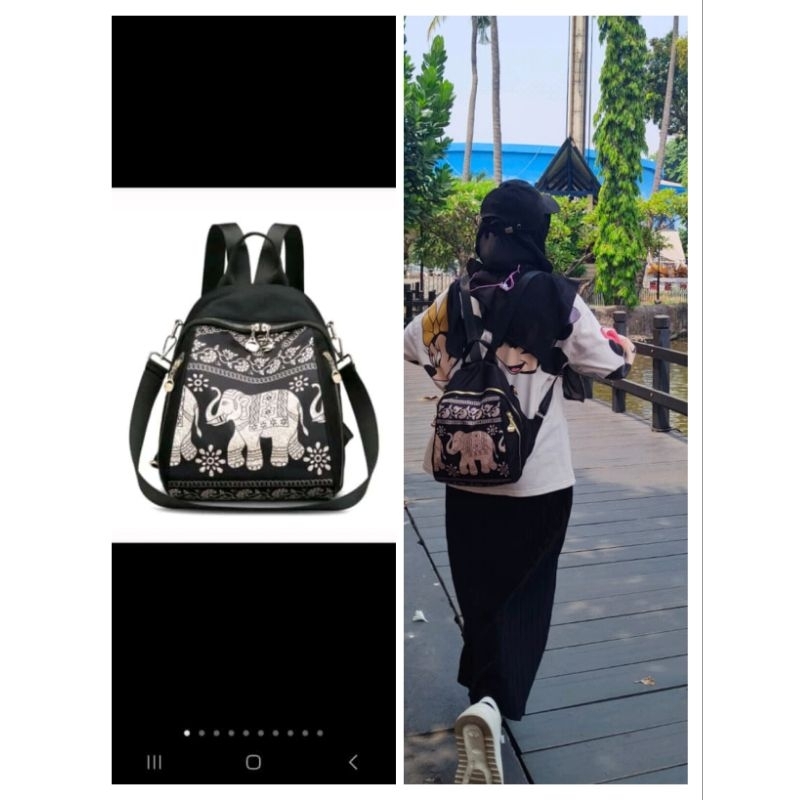 RANSEL CHIBAO GAJAH DUA TALI, RANSEL WANITA IMPORT