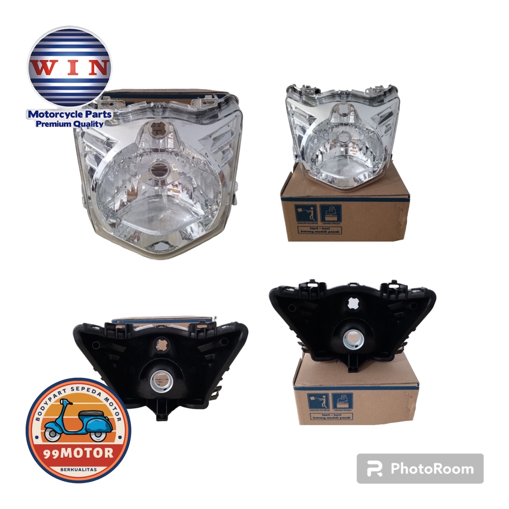 Lampu depan Beat karbu 2008 2009 2010 2011| Reflektor & Mika Beat lama karbu | Headlamp Beat karbu |