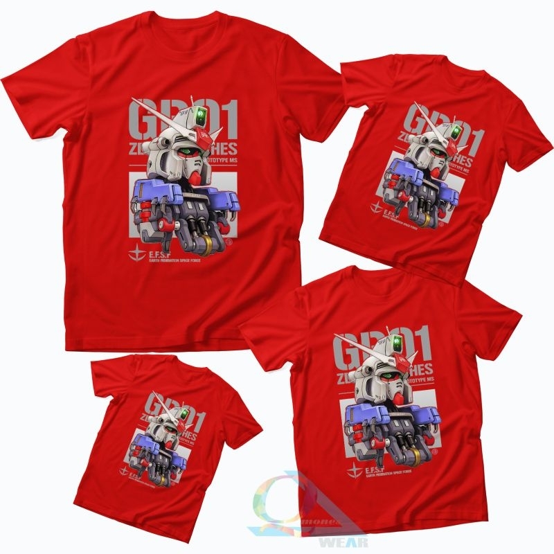 KAOS GUNDAM/KAOS ROBOT/KAOS ANAK DEWASA/KAOS COTTON COMBED