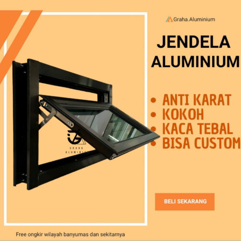 boven jendela, boven bisa dibuka, boven minimalis ukuran 40x60cm