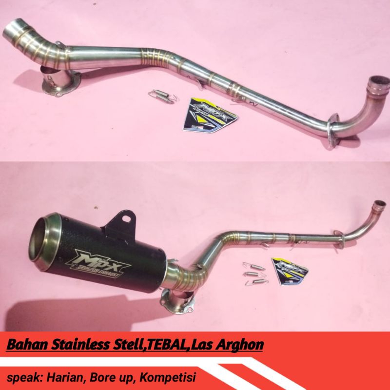 KNALPOT SUPRA X 125 pnp step standar/ PIPA LEHER SILINCER Original mp-x racing